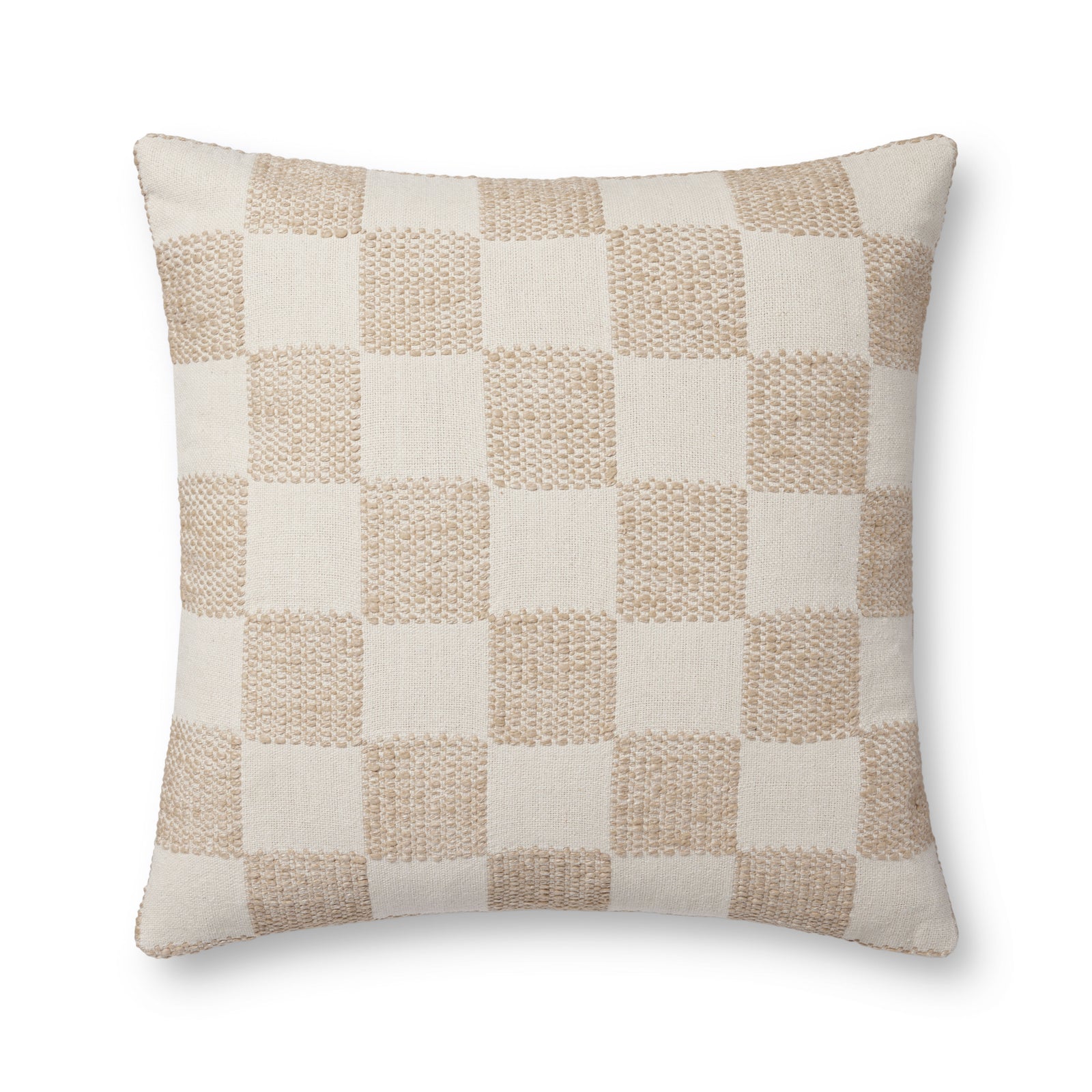 Beige Pillow (Pattern 1) — a Loloi pillow at Laurie Yapp Home.