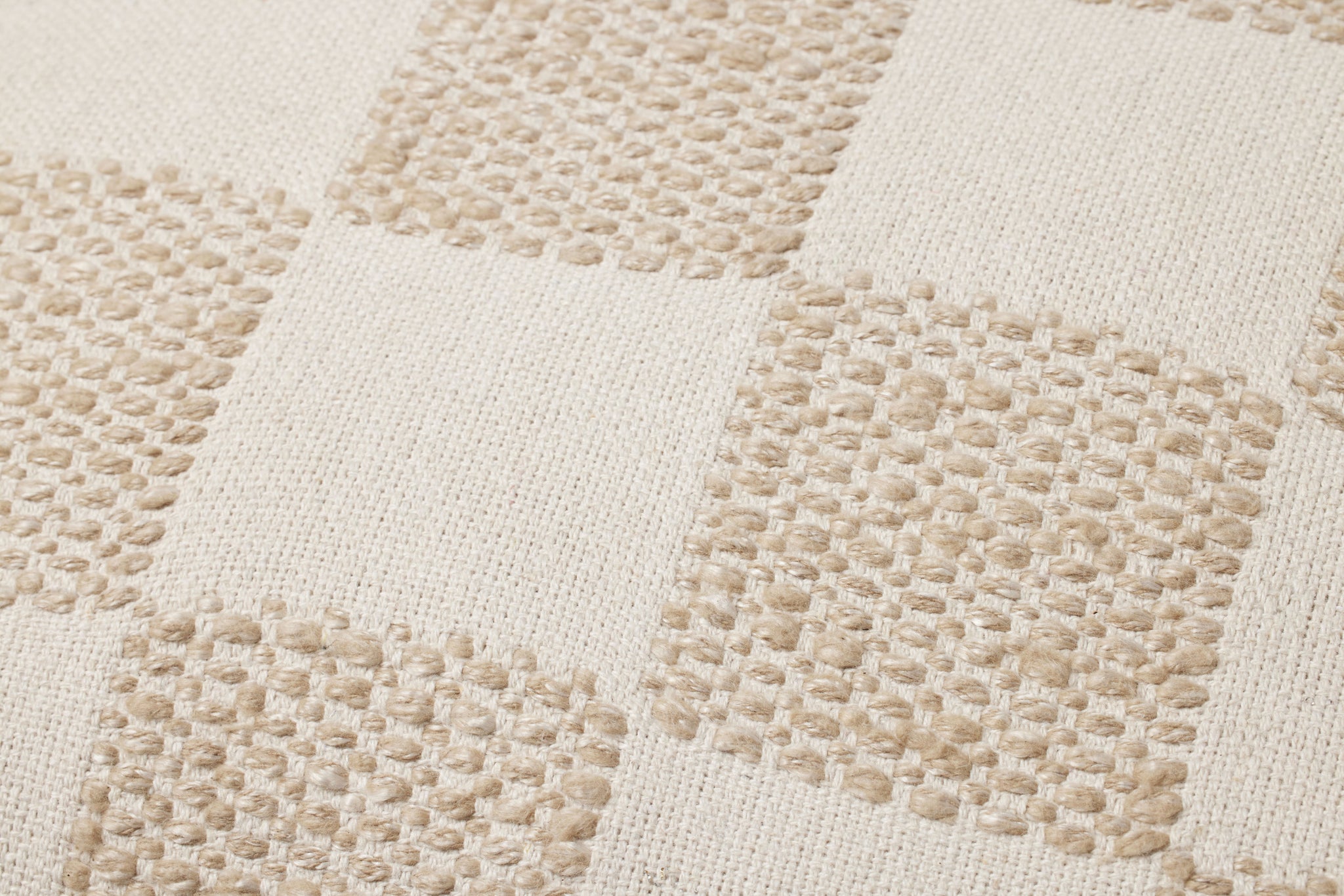 Beige Pillow (Pattern 1) shown from a different angle to reveal its pattern.