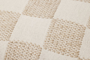 Beige Pillow (Pattern 1) shown from a different angle to reveal its pattern.