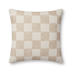 Beige Pillow (Pattern 1) — a Loloi pillow at Laurie Yapp Home.