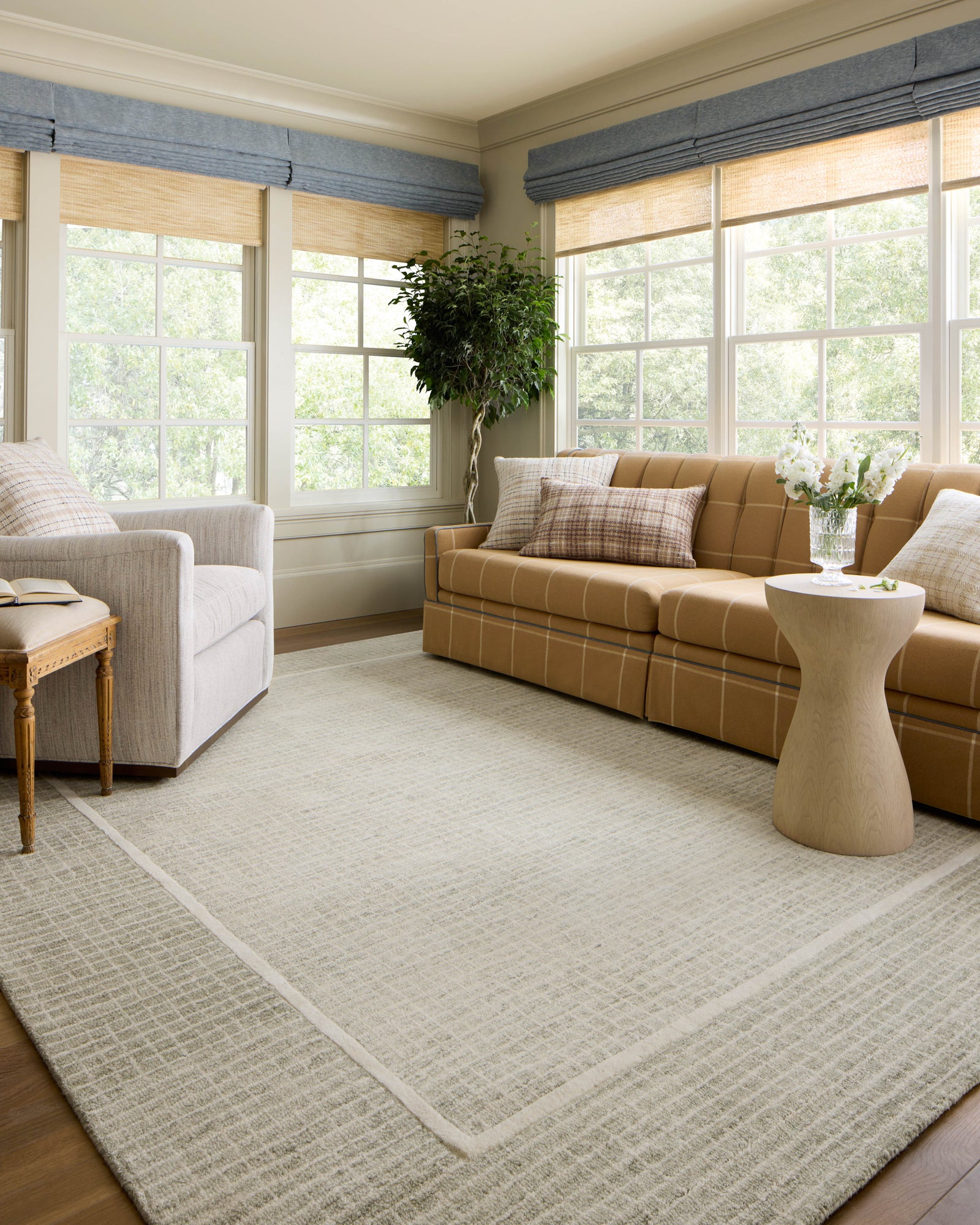 Cricket Beige / Black Pillow — a Loloi pillow at Laurie Yapp Home.