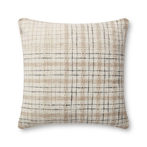 Cricket Beige / Black Pillow — a Loloi pillow at Laurie Yapp Home.