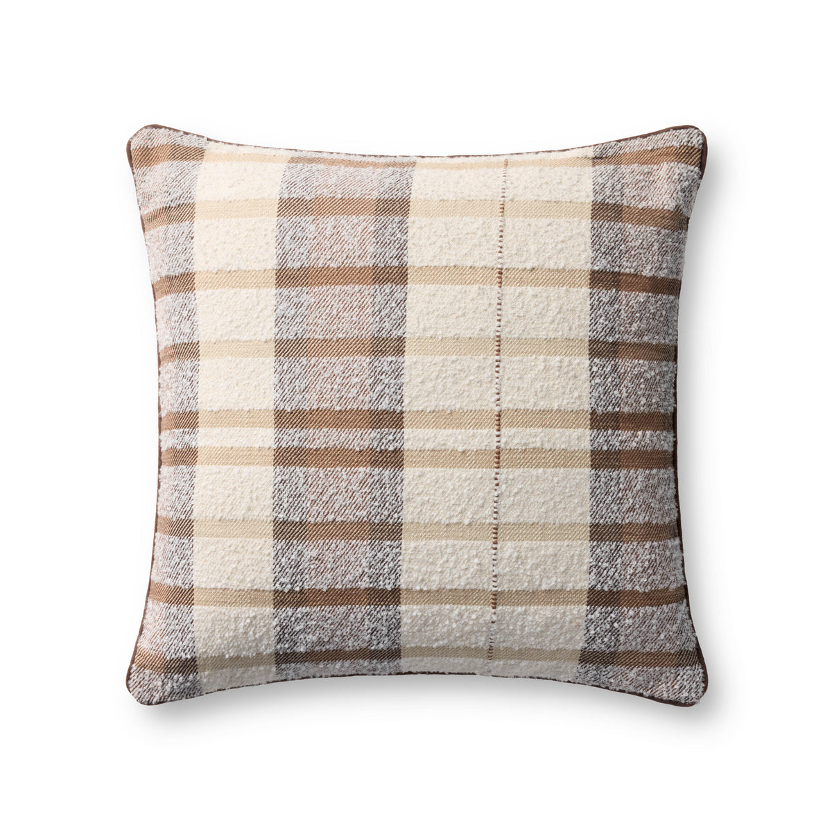 Brown / Multi Pillow — a Loloi pillow at Laurie Yapp Home.