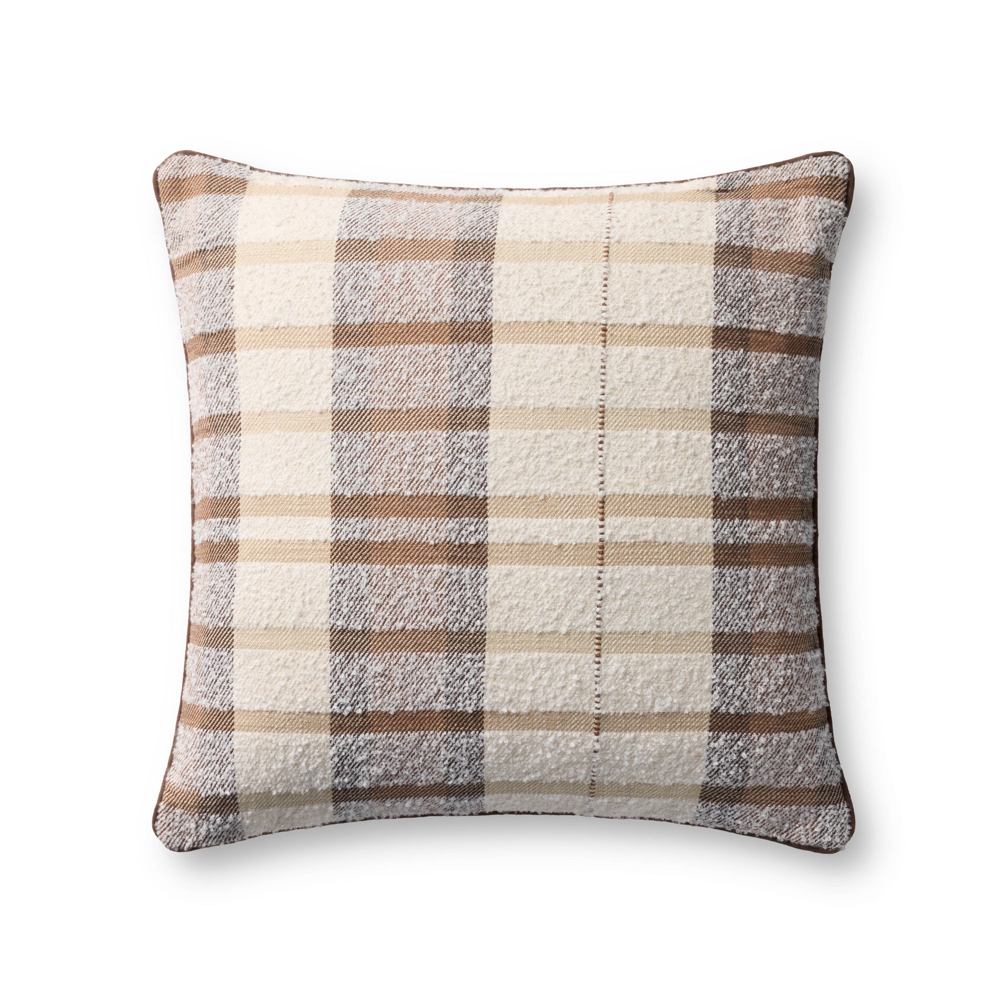 Brown / Multi Pillow — a Loloi pillow at Laurie Yapp Home.