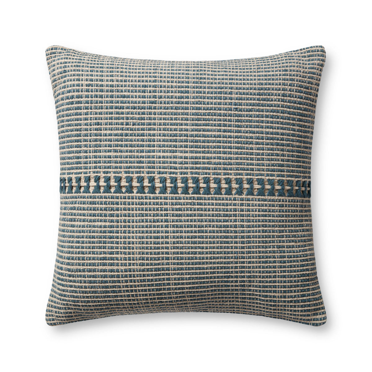 Harvey Blue / Natural Pillow — a Loloi pillow at Laurie Yapp Home.