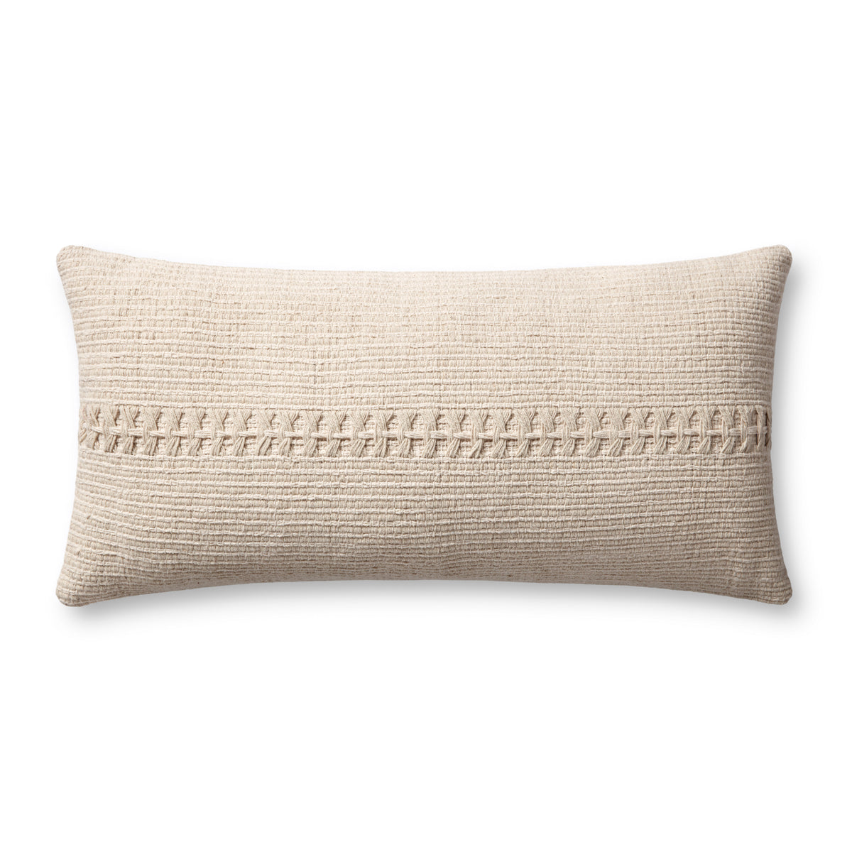 Harvey Ivory Pillow — a Loloi pillow at Laurie Yapp Home.