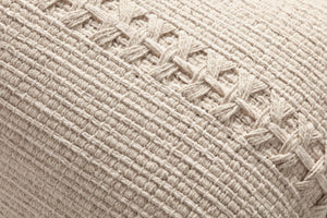 Harvey Ivory Pillow shown from another angle.