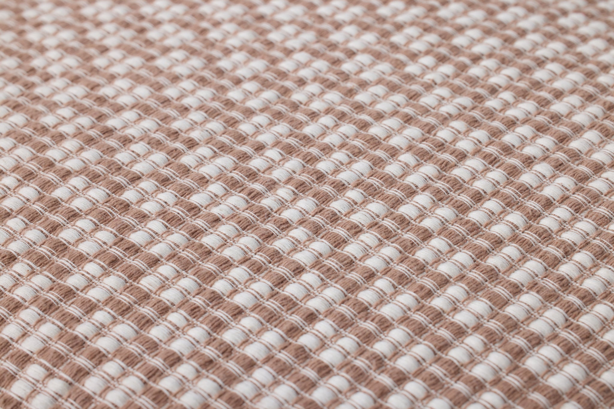 Ivory / Brown Pillow (Pattern 1) shown from another angle.