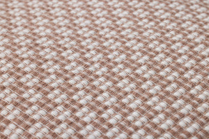 Ivory / Brown Pillow (Pattern 1) shown from another angle.