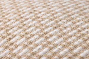 Ivory / Wheat Pillow shown from a different angle to reveal its pattern.