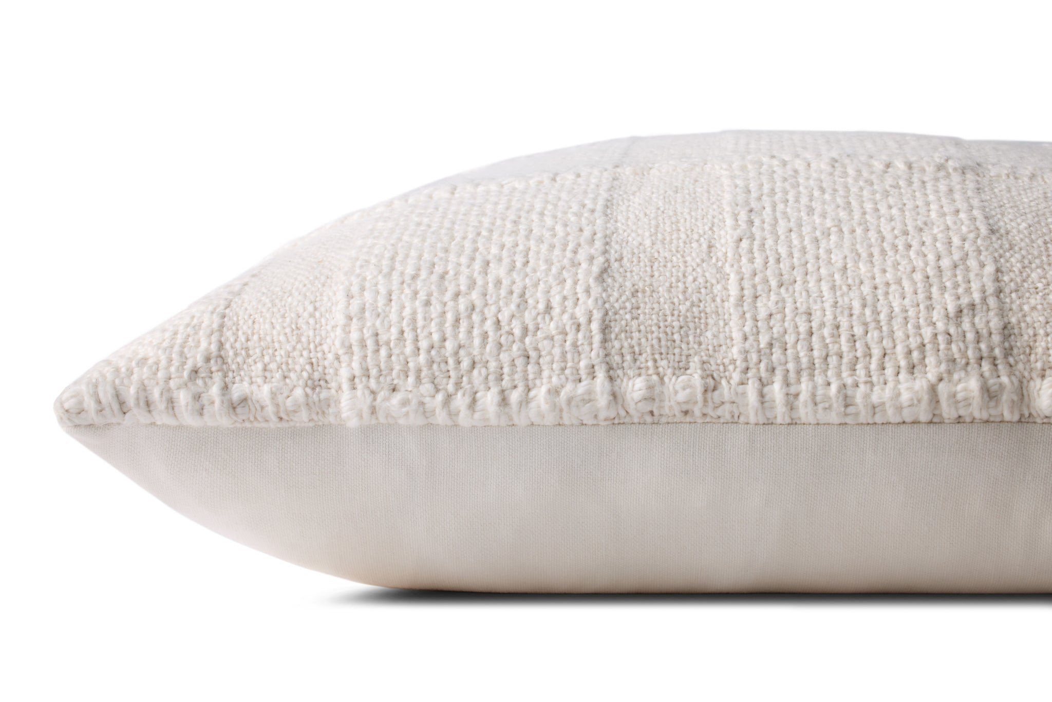 Ivory Pillow (Pattern 13) shown from a different angle to reveal its pattern.