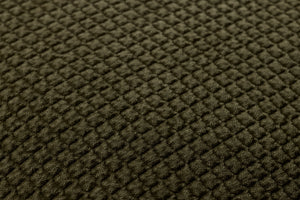 Dark Olive Pillow shown from a different angle to reveal its pattern.