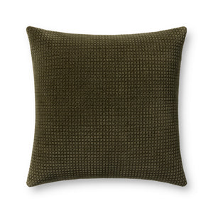 Dark Olive Pillow — a Loloi pillow at Laurie Yapp Home.