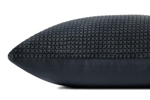 Dark Navy Pillow shown from another angle.