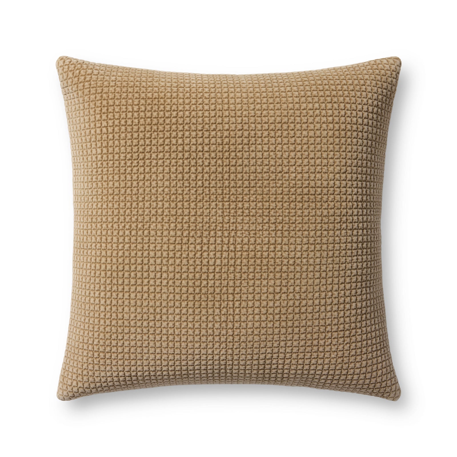 Tan Pillow (Pattern 3) — a Loloi pillow at Laurie Yapp Home.
