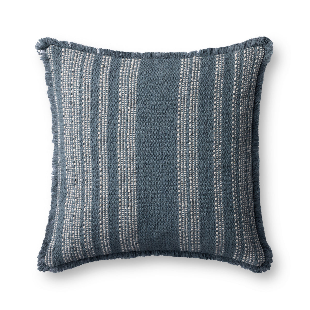 Blue / Ivory Pillow (Pattern 3) — a Loloi pillow at Laurie Yapp Home.