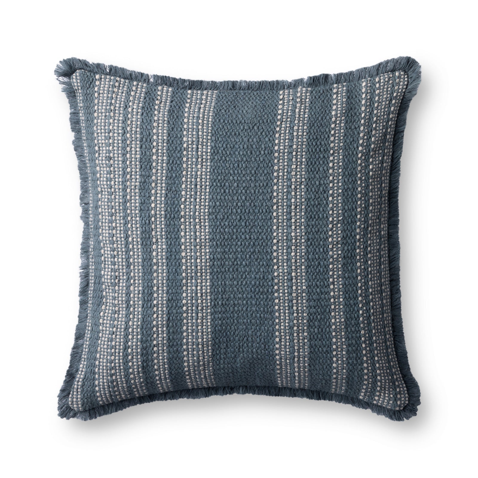 Blue / Ivory Pillow (Pattern 3) — a Loloi pillow at Laurie Yapp Home.