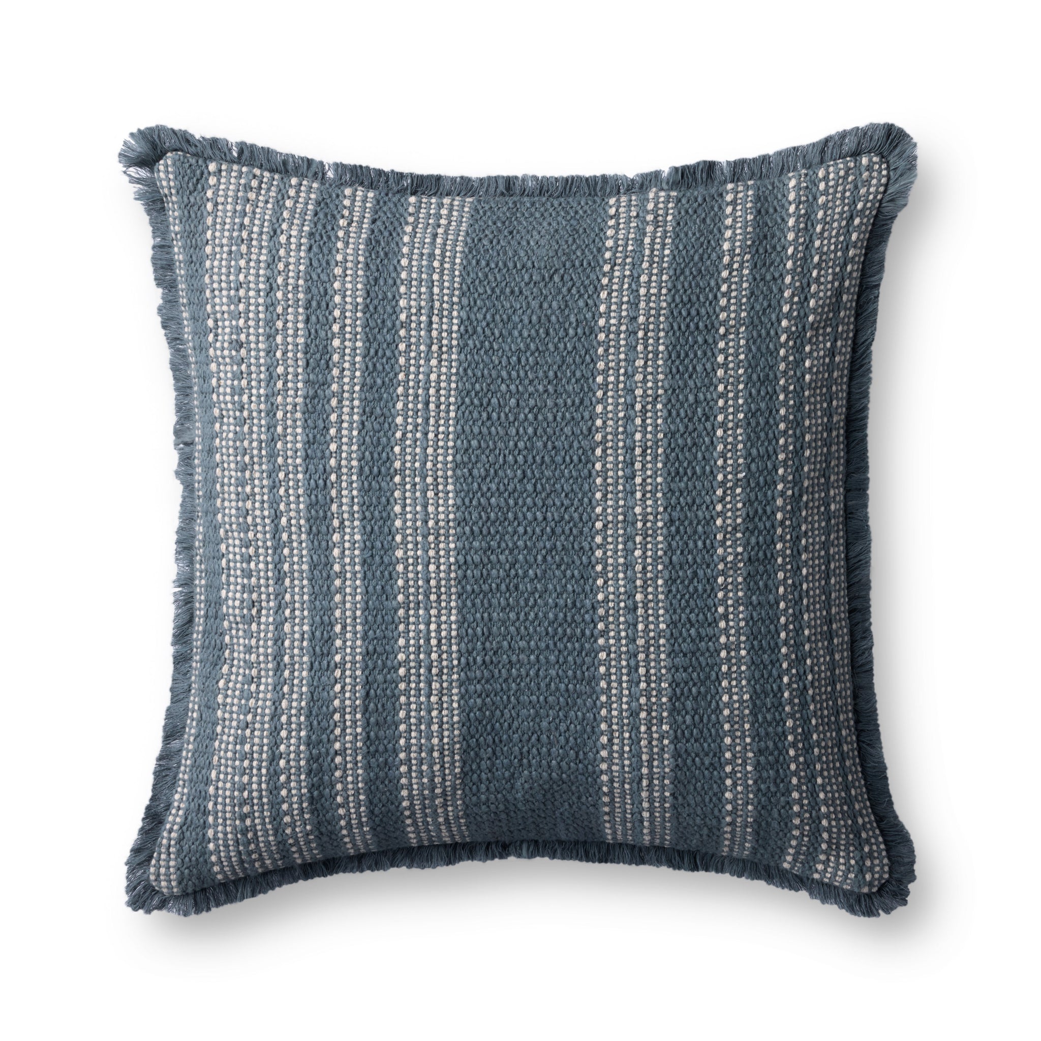 Blue / Ivory Pillow (Pattern 3) — a Loloi pillow at Laurie Yapp Home.