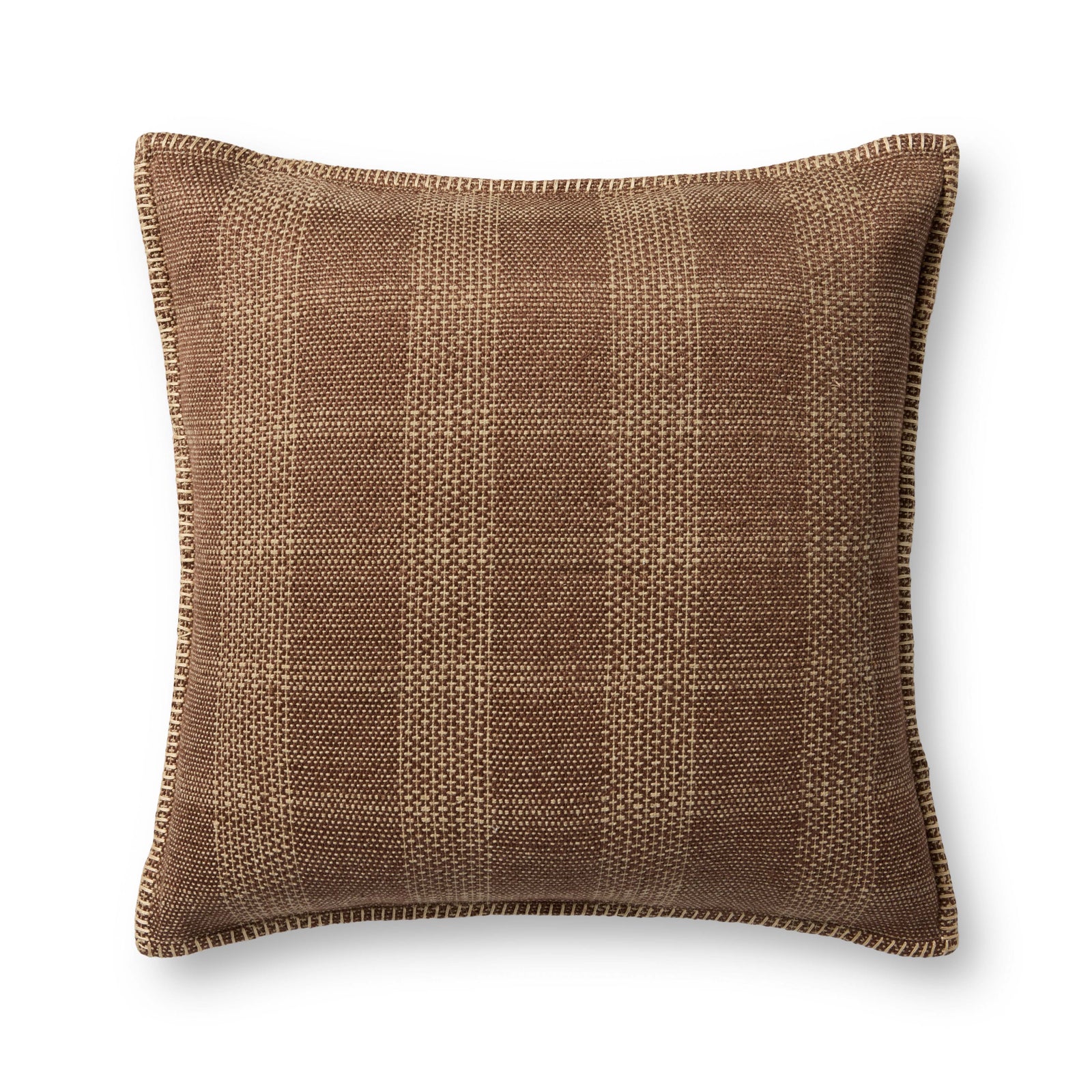 Brown / Tan Pillow — a Loloi pillow at Laurie Yapp Home.
