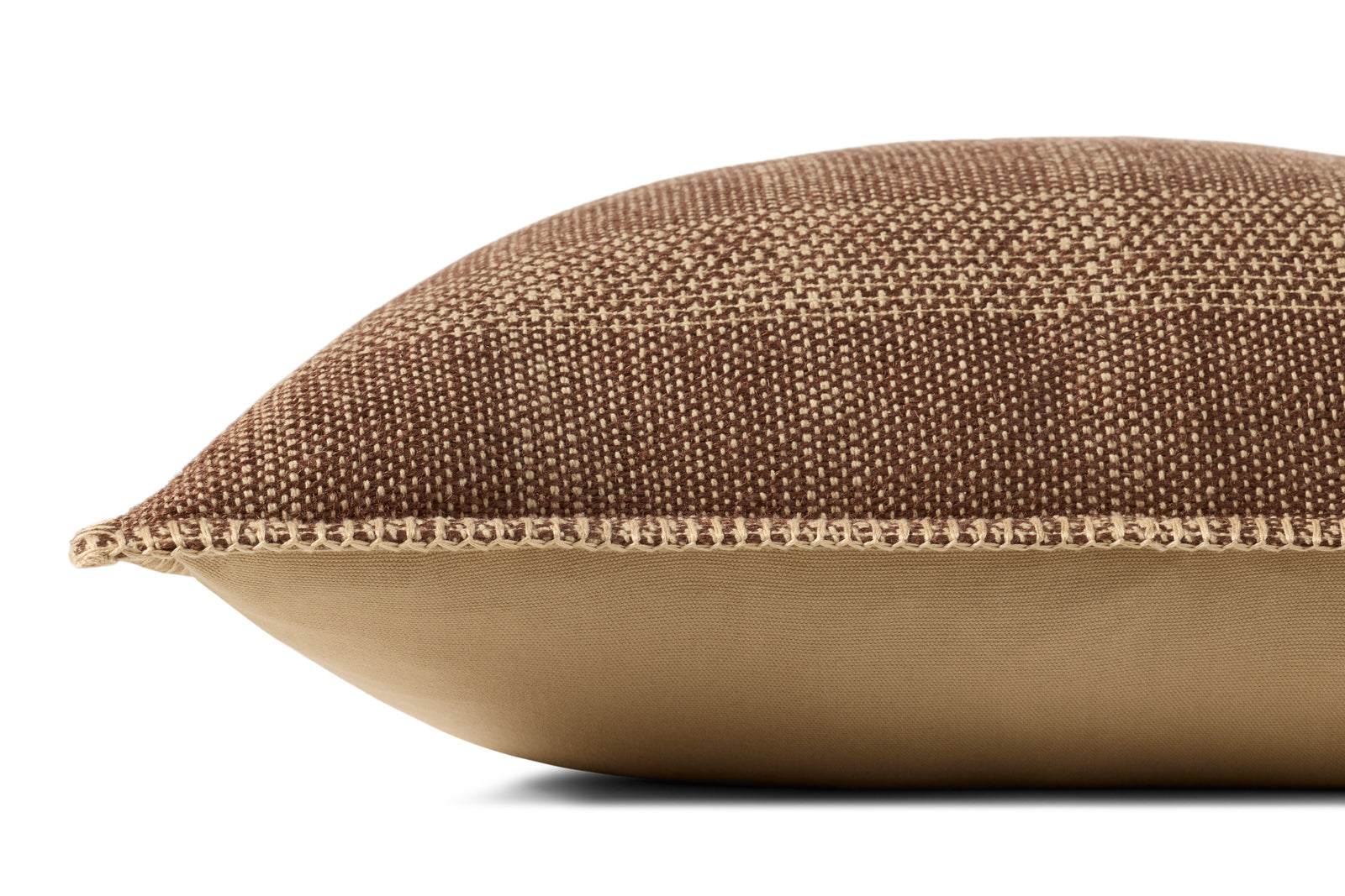 Brown / Tan Pillow — a Loloi pillow at Laurie Yapp Home.