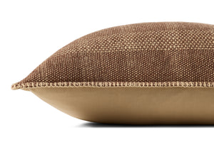 Brown / Tan Pillow shown from another angle.