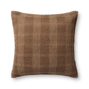 Brown / Tan Pillow — a Loloi pillow at Laurie Yapp Home.