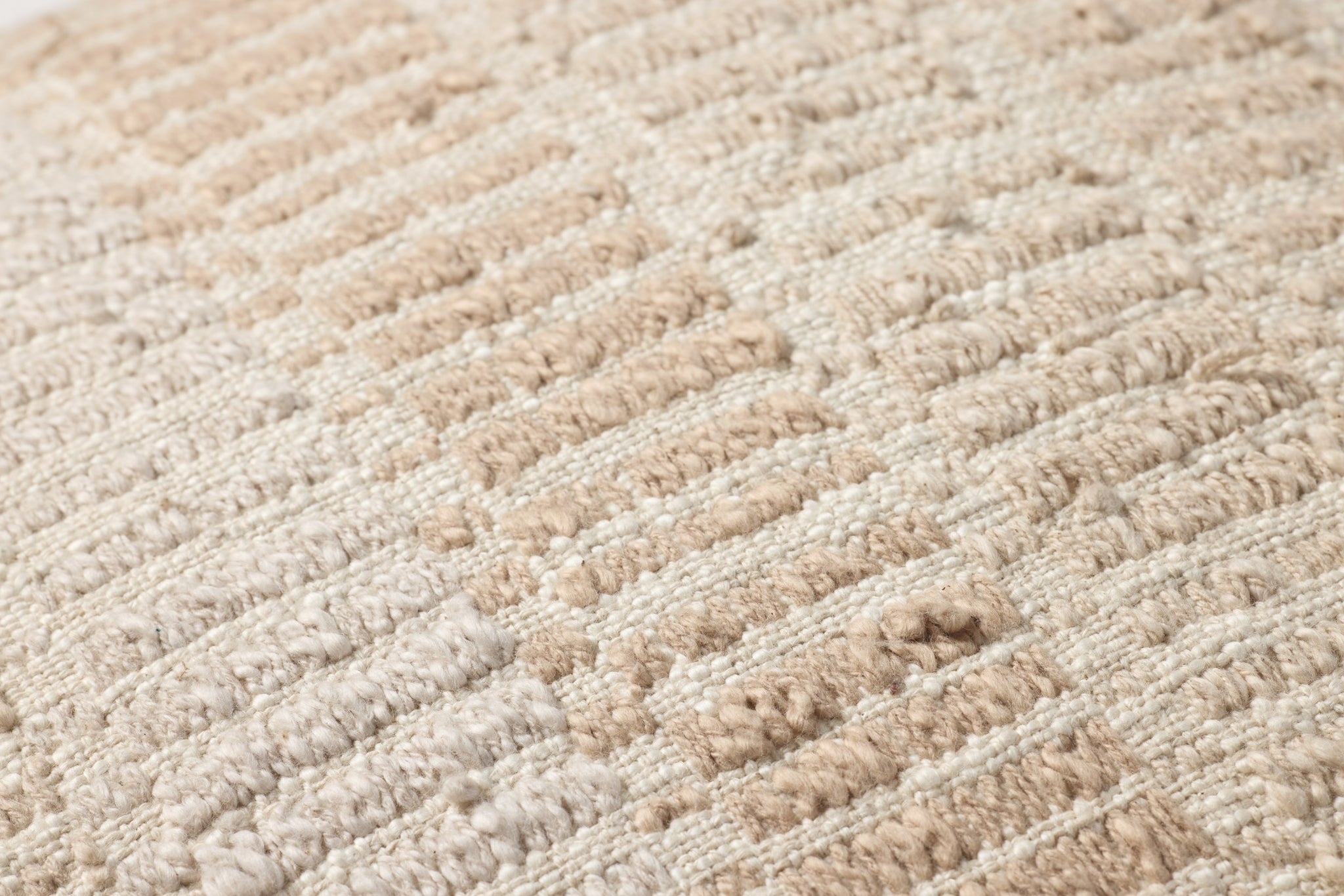Natural / Multi Pillow (Pattern 5) shown from a different angle to reveal its pattern.