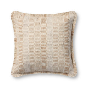Natural / Multi Pillow (Pattern 5) — a Loloi pillow at Laurie Yapp Home.