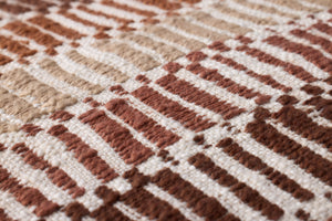 Orange / Multi Pillow shown from a different angle to reveal its pattern.