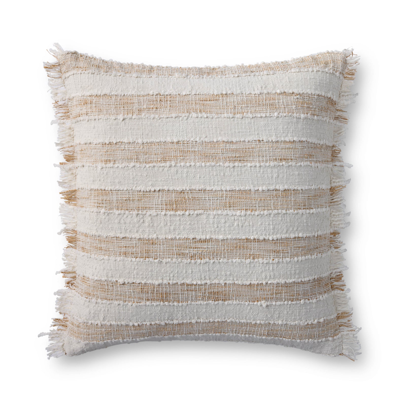 Beige / Ivory Pillow (Pattern 1) — a Loloi pillow at Laurie Yapp Home.
