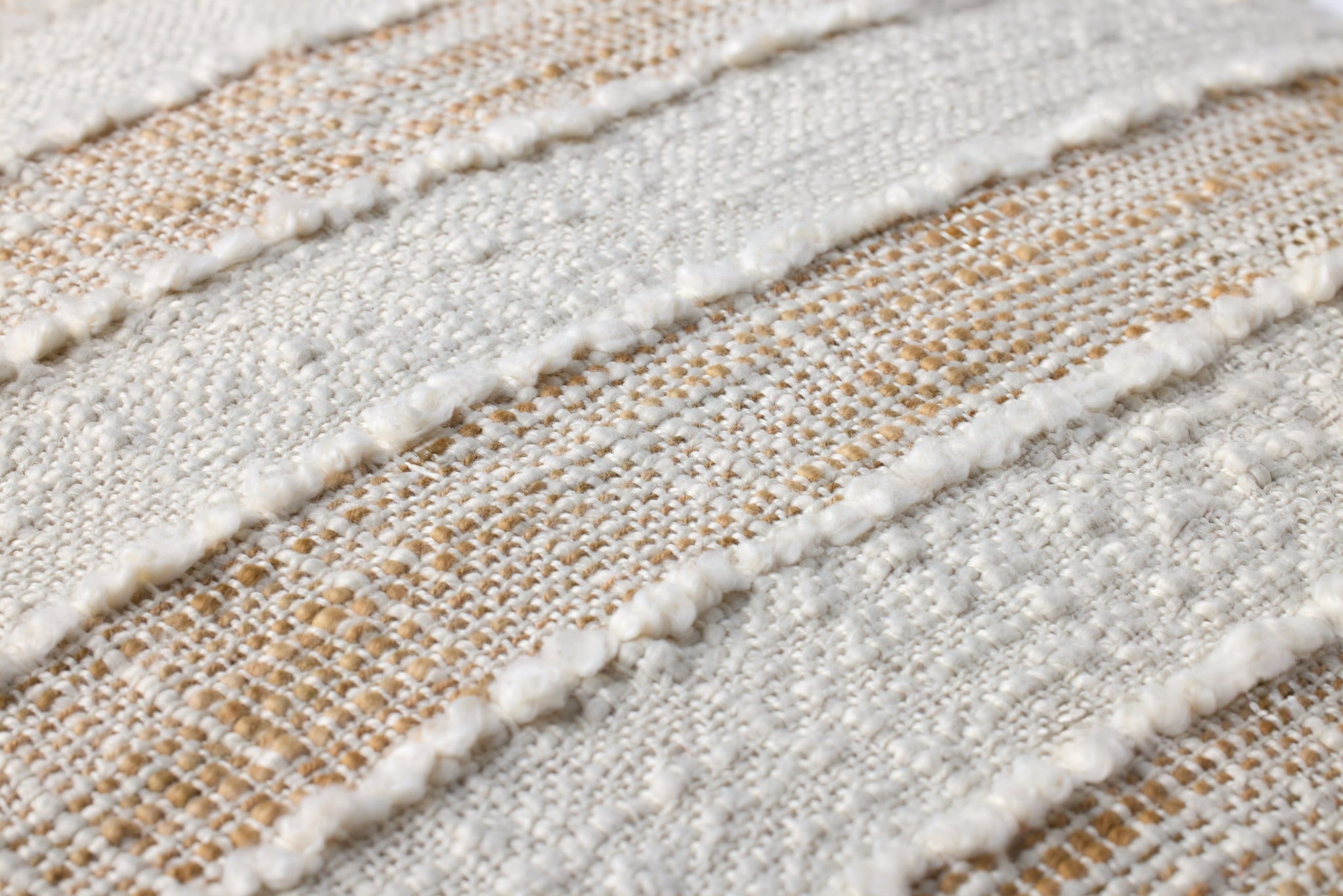 Beige / Ivory Pillow (Pattern 1) shown from another angle.