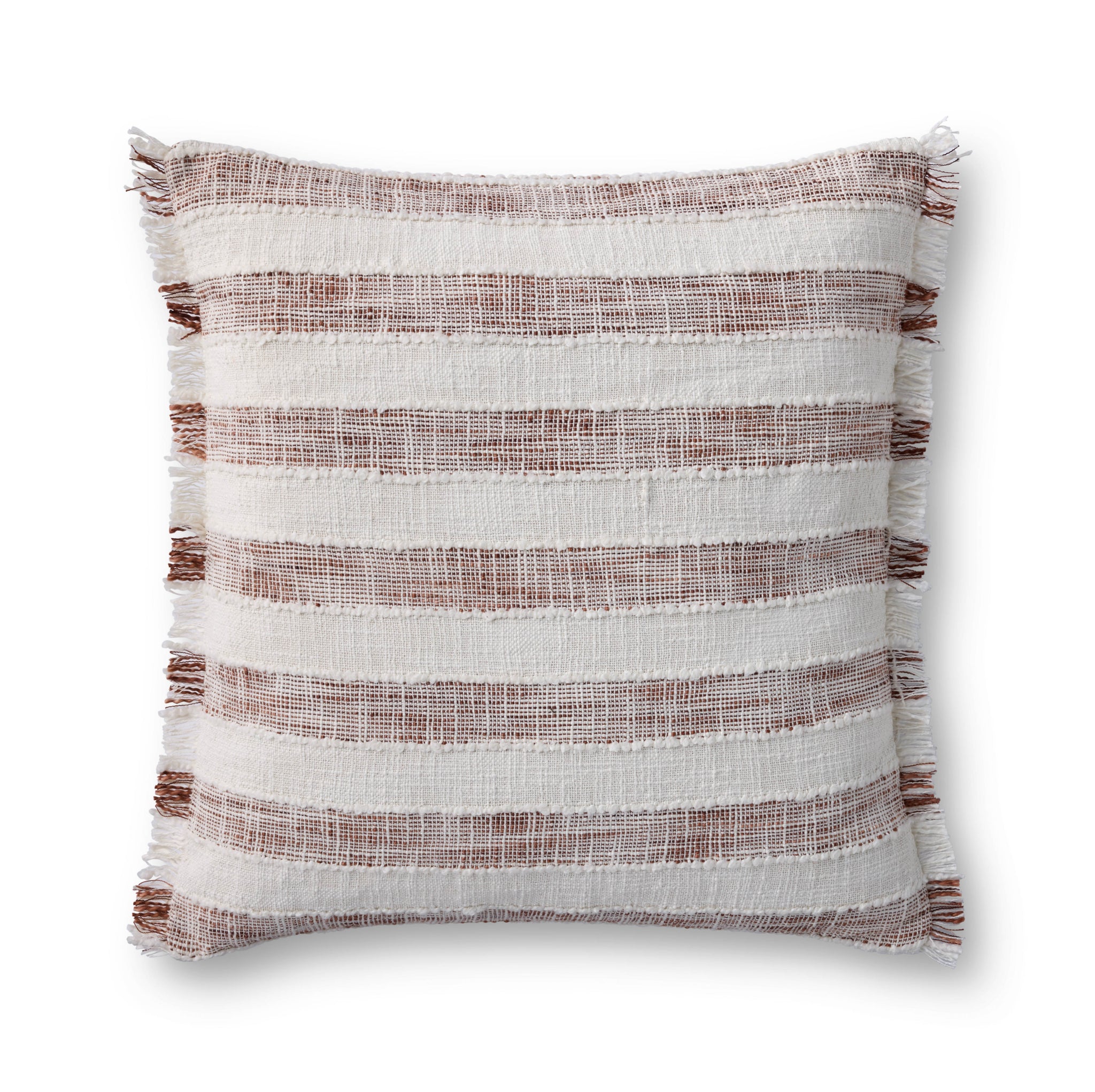 Rust / Ivory Pillow — a Loloi pillow at Laurie Yapp Home.