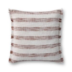 Rust / Ivory Pillow — a Loloi pillow at Laurie Yapp Home.