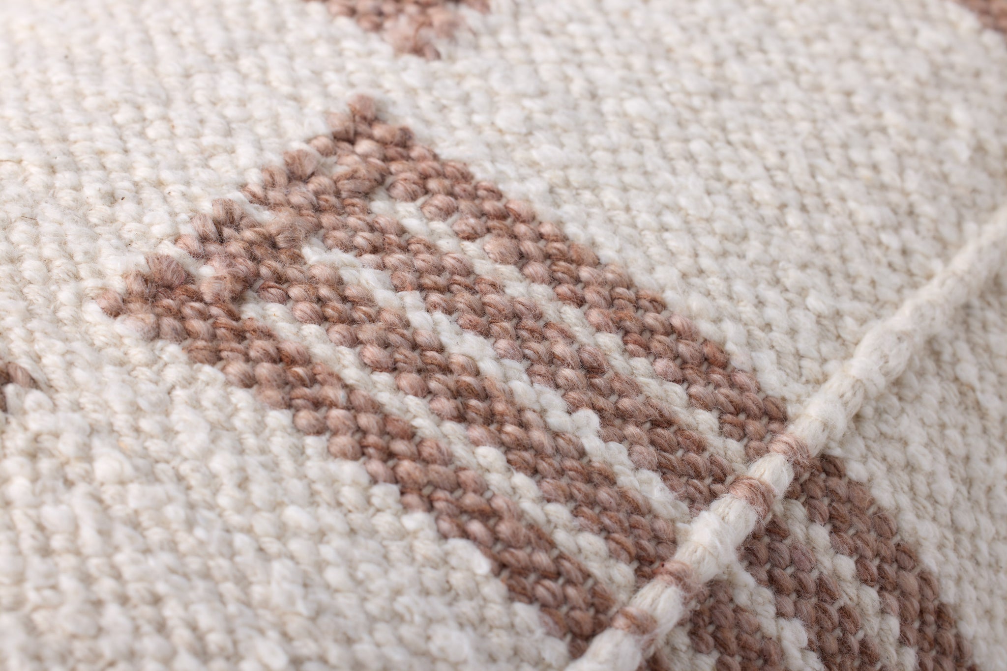 Brown / Ivory Pillow (Pattern 1) shown from another angle.