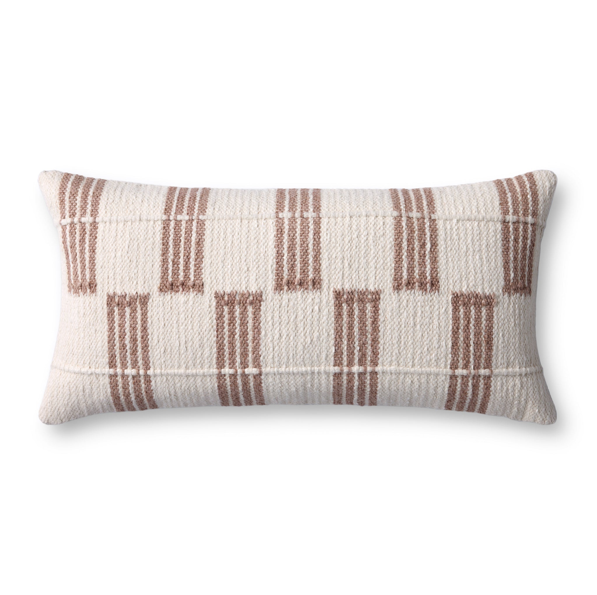 Rust / Ivory Pillow (Pattern 2) — a Loloi pillow at Laurie Yapp Home.