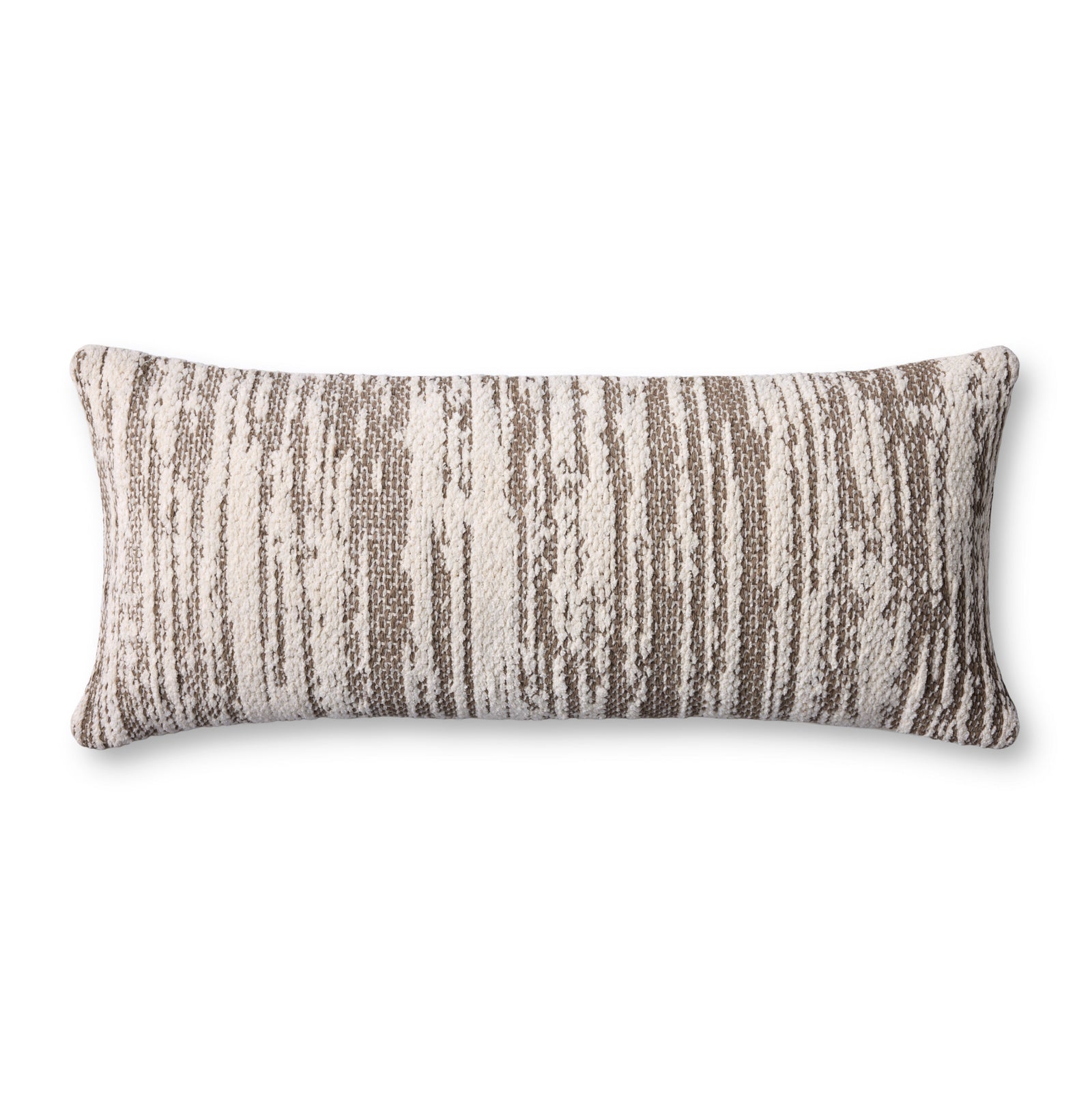 Dark Taupe / Ivory Pillow — a Loloi pillow at Laurie Yapp Home.