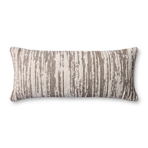 Dark Taupe / Ivory Pillow — a Loloi pillow at Laurie Yapp Home.