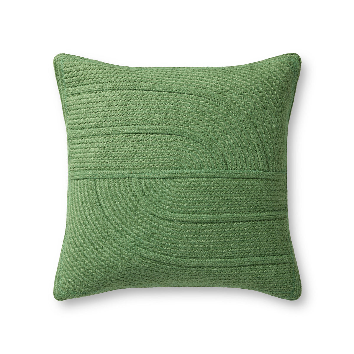 Green Pillow (Pattern 9) — a Loloi pillow at Laurie Yapp Home.