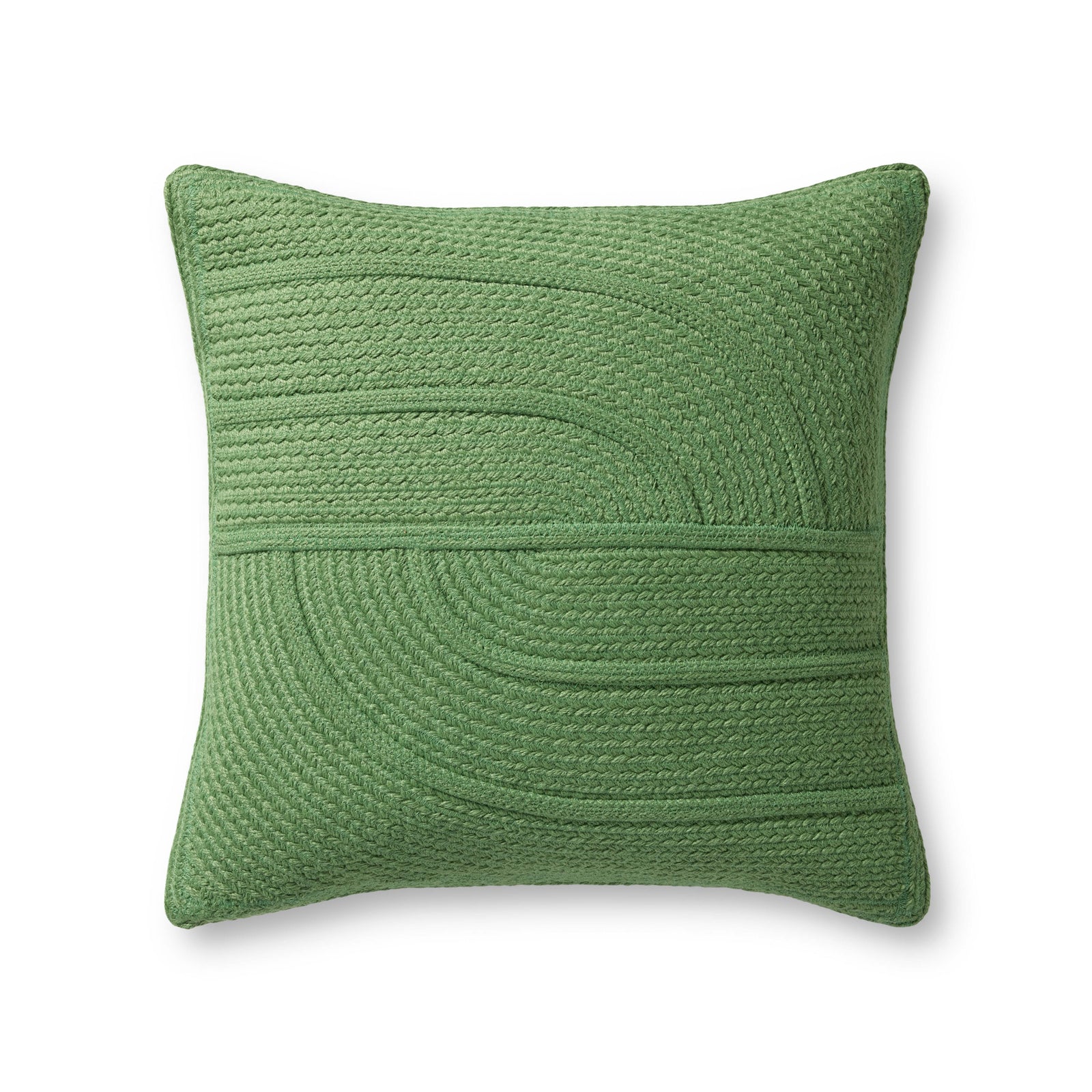 Green Pillow (Pattern 9) — a Loloi pillow at Laurie Yapp Home.