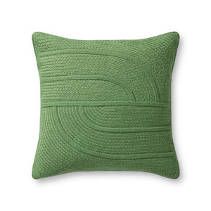Green Pillow (Pattern 9) — a Loloi pillow at Laurie Yapp Home.