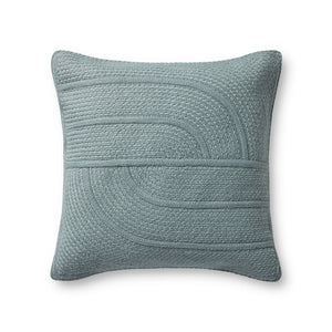 Lt. Blue Pillow (Pattern 2) — a Loloi pillow at Laurie Yapp Home.