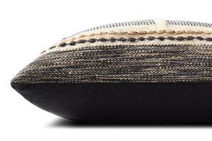 Black / Ivory Pillow (Pattern 7) shown from another angle.