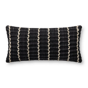 Black Pillow (Pattern 5) — a Loloi pillow at Laurie Yapp Home.