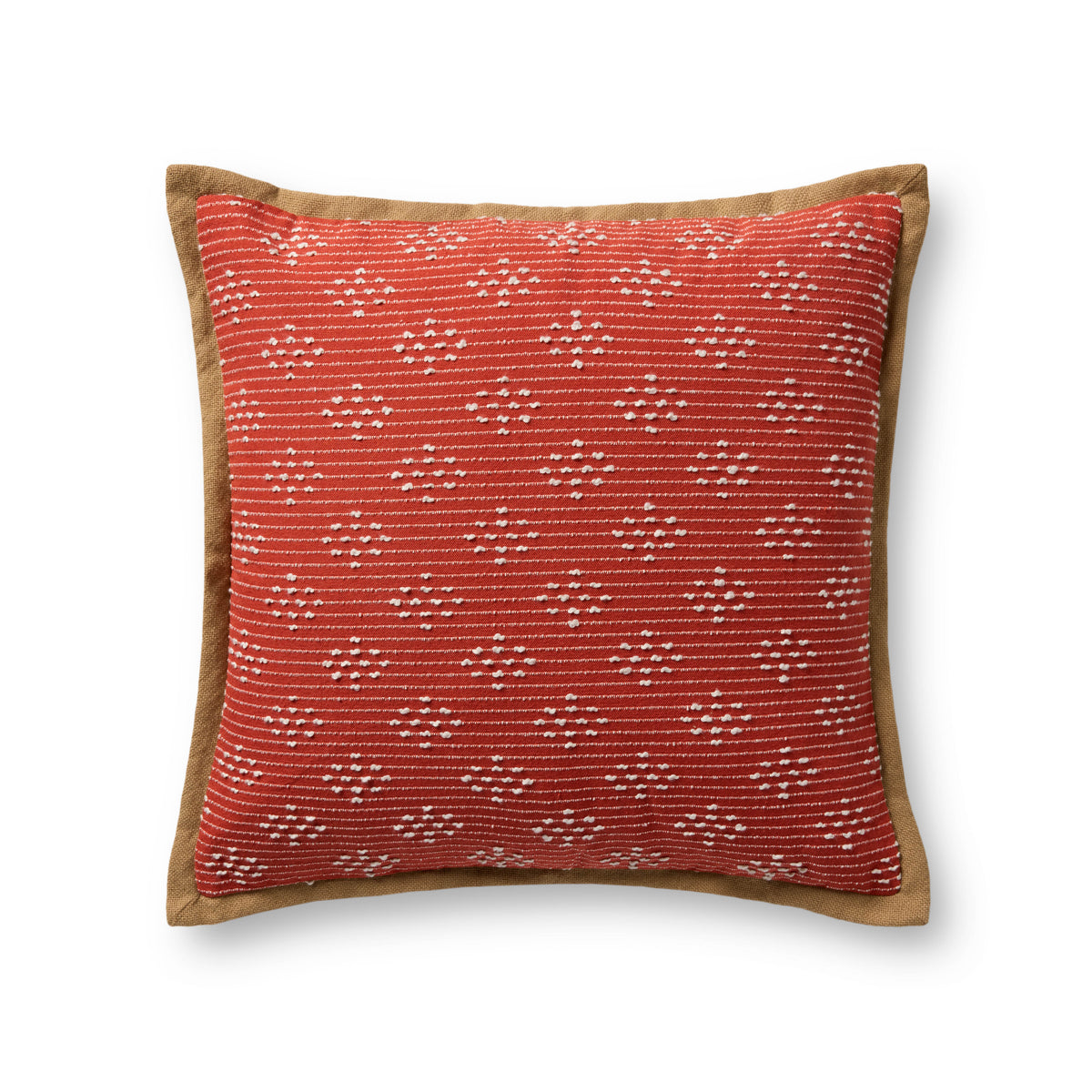 Red Pillow (Pattern 4) — a Loloi pillow at Laurie Yapp Home.