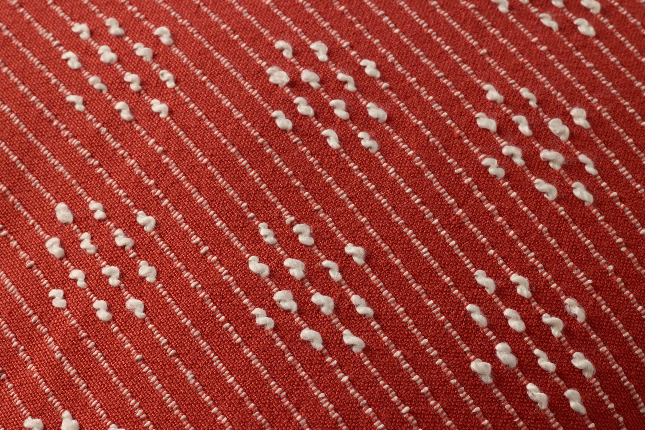 Red Pillow (Pattern 4) shown from a different angle to reveal its pattern.