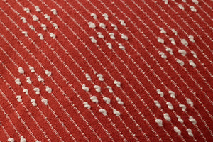 Red Pillow (Pattern 4) shown from a different angle to reveal its pattern.