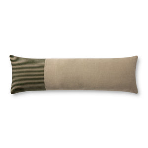 Green Pillow (Pattern 11) — a Loloi pillow at Laurie Yapp Home.