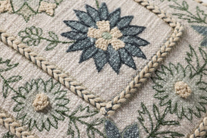 Blue / Multi Pillow (Pattern 4) shown from a different angle to reveal its pattern.