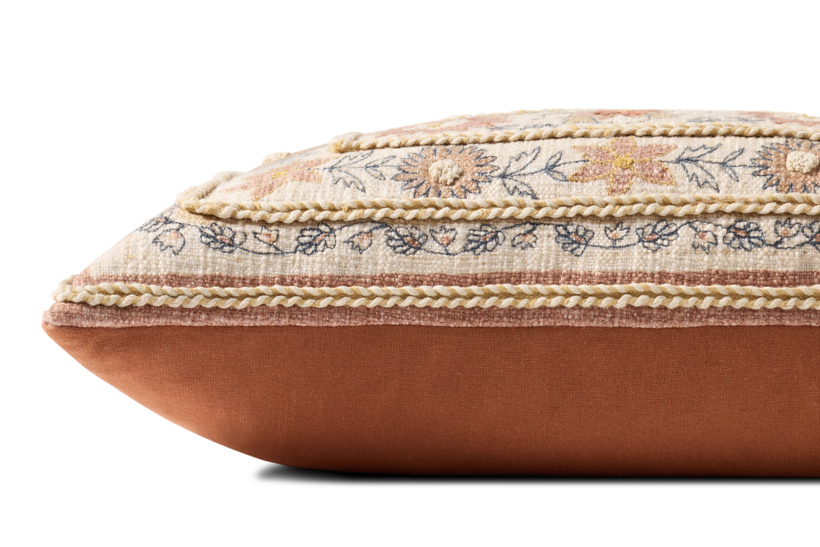 Red / Multi Pillow (Pattern 4) — a Loloi pillow at Laurie Yapp Home.