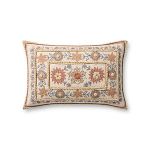 Red / Multi Pillow (Pattern 4) — a Loloi pillow at Laurie Yapp Home.